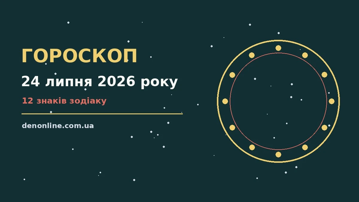 Зодіакальний знак на тлі ранкового неба, гороскоп на 24 липня 2026 року