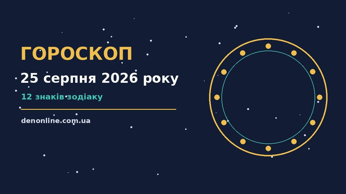 Гороскоп на 25 серпня 2026 року: орієнтири для кожного знака про шанси та застереження