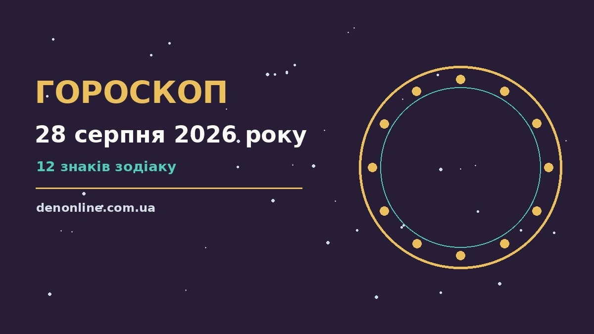 Гороскоп на 28 серпня 2026 року: орієнтири для кожного знака про шанси та застереження