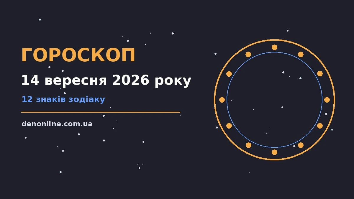 Гороскоп на 14 вересня 2026 року: орієнтири для кожного знака про шанси та застереження