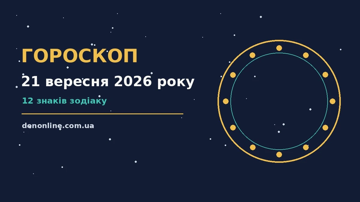 Гороскоп на 21 вересня 2026 року: орієнтири для кожного знака про шанси та застереження
