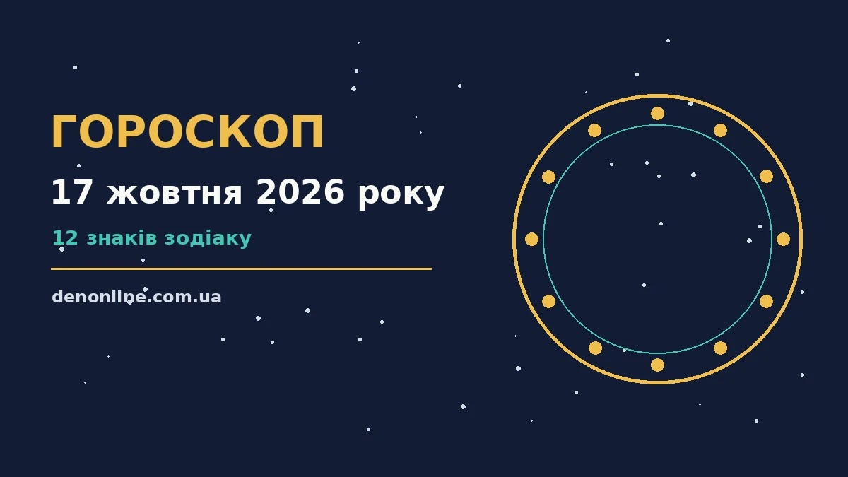 Гороскоп на 17 жовтня 2026 року: орієнтири для кожного знака про шанси та застереження