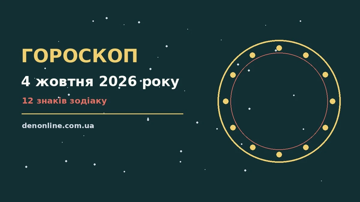 Гороскоп на 4 жовтня 2026 року: орієнтири для кожного знака про шанси та застереження
