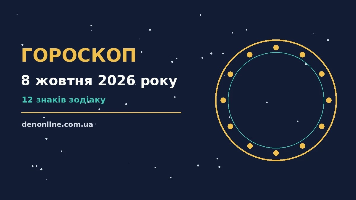 Гороскоп на 8 жовтня 2026 року: орієнтири для кожного знака про шанси та застереження